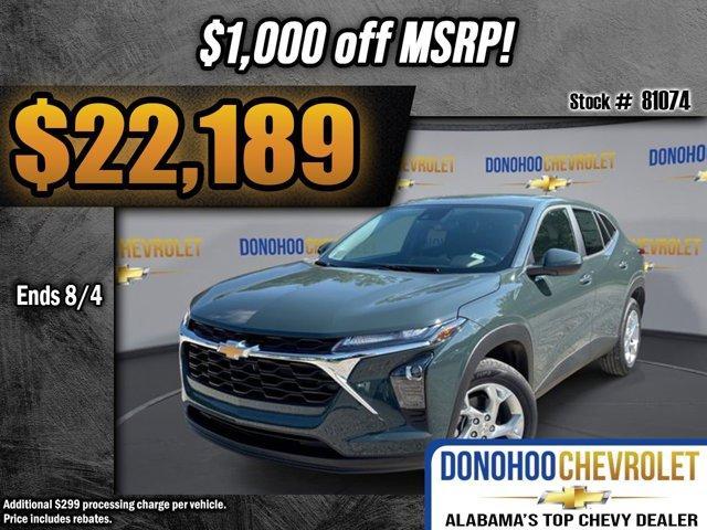 new 2025 Chevrolet Trax car, priced at $22,189