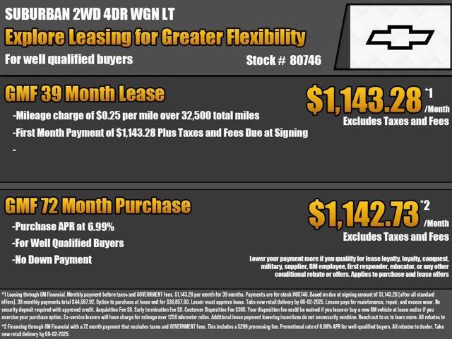 new 2025 Chevrolet Suburban car, priced at $67,045
