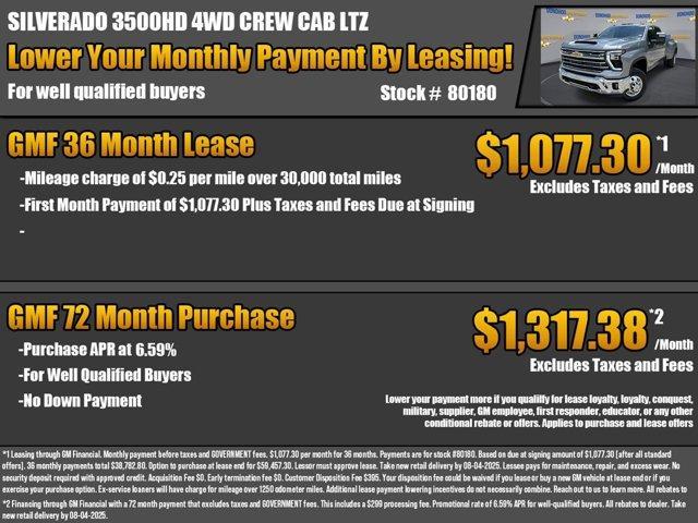 new 2025 Chevrolet Silverado 3500 car, priced at $78,170