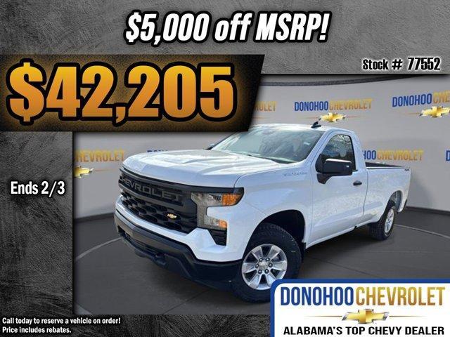 new 2025 Chevrolet Silverado 1500 car, priced at $42,205