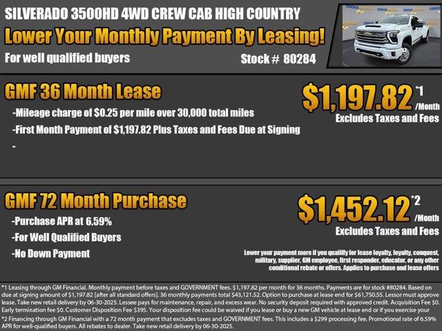 new 2025 Chevrolet Silverado 3500 car, priced at $86,165