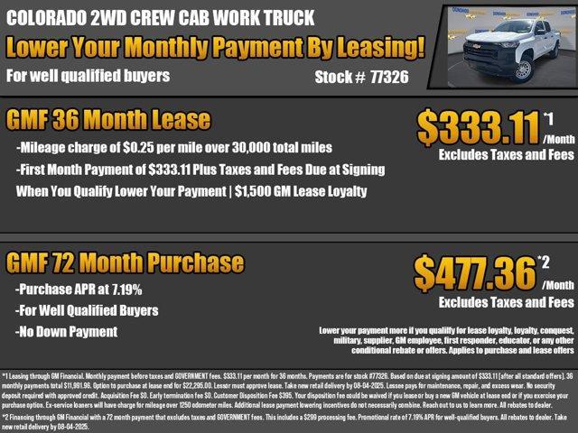 new 2024 Chevrolet Colorado car, priced at $27,850