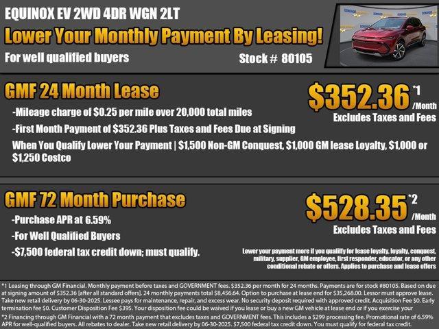 new 2025 Chevrolet Equinox EV car, priced at $38,851