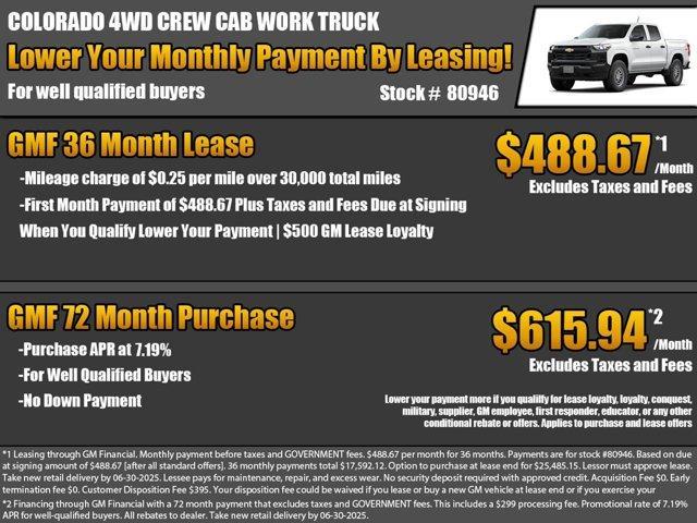 new 2025 Chevrolet Colorado car, priced at $35,935
