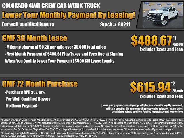 new 2025 Chevrolet Colorado car, priced at $35,935