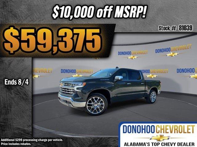 new 2025 Chevrolet Silverado 1500 car, priced at $59,375