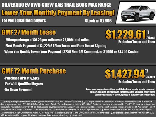new 2026 Chevrolet Silverado EV car, priced at $84,730