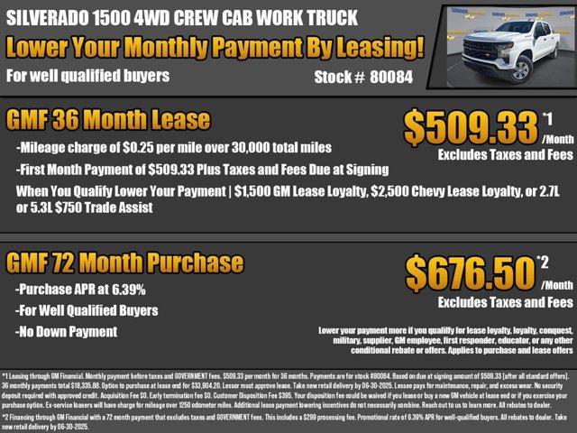 new 2025 Chevrolet Silverado 1500 car, priced at $40,370