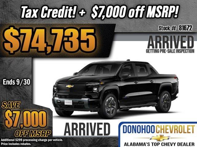 new 2026 Chevrolet Silverado EV car, priced at $74,735