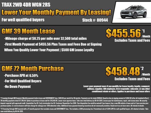 new 2025 Chevrolet Trax car, priced at $27,205