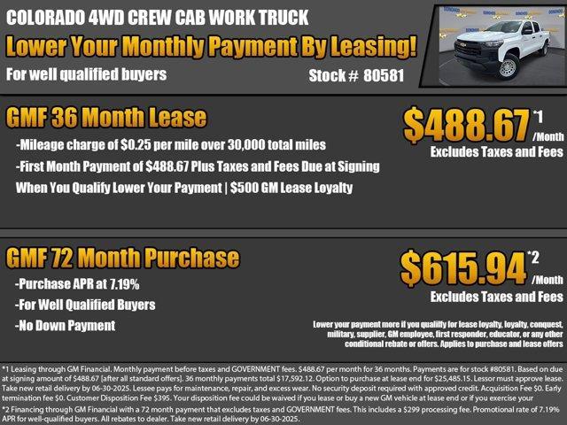new 2025 Chevrolet Colorado car, priced at $35,935