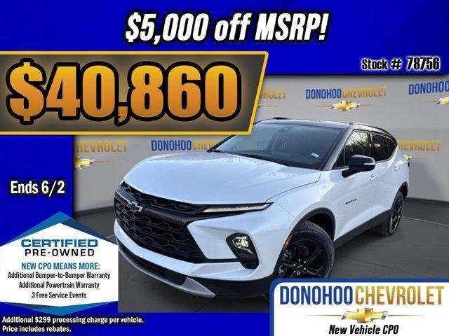 used 2025 Chevrolet Blazer car, priced at $40,860