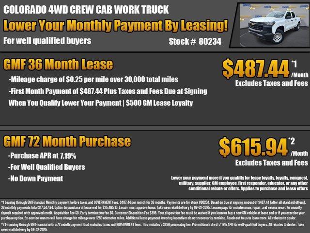 new 2025 Chevrolet Colorado car, priced at $35,935