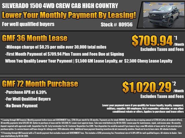 new 2025 Chevrolet Silverado 1500 car, priced at $60,885