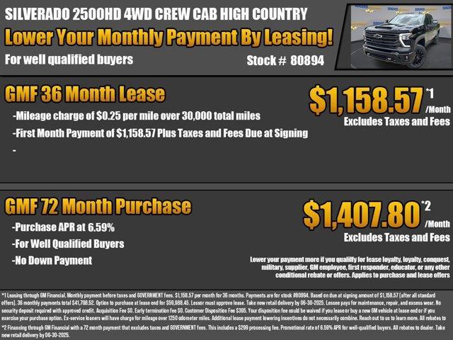 new 2025 Chevrolet Silverado 2500 car, priced at $83,535