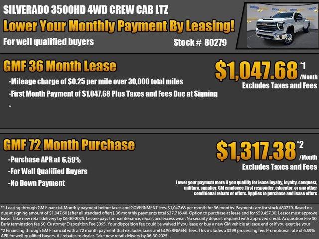 new 2025 Chevrolet Silverado 3500 car, priced at $78,170