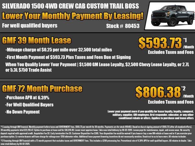 new 2025 Chevrolet Silverado 1500 car, priced at $48,120