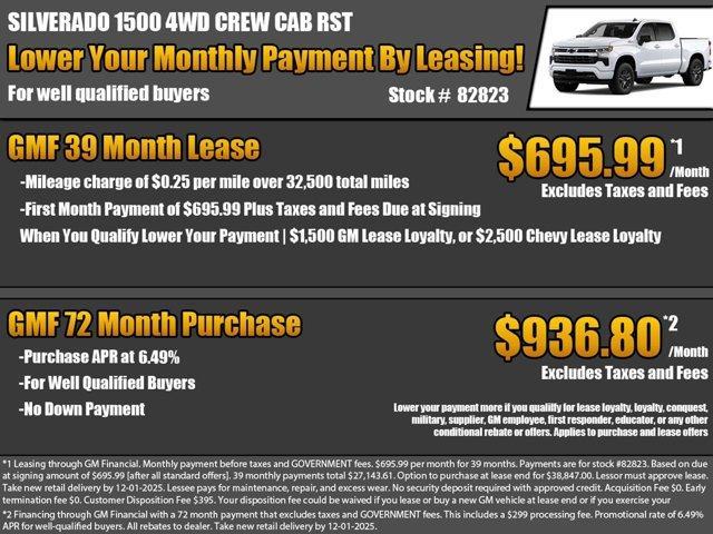 new 2026 Chevrolet Silverado 1500 car, priced at $55,745