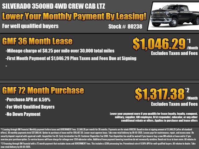 new 2025 Chevrolet Silverado 3500 car, priced at $78,170