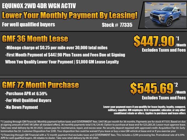 new 2025 Chevrolet Equinox car, priced at $32,380