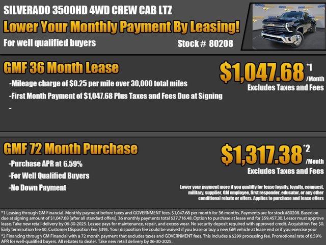 new 2025 Chevrolet Silverado 3500 car, priced at $78,170