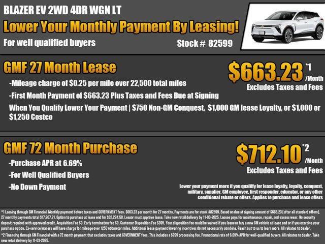 new 2026 Chevrolet Blazer EV car, priced at $42,135