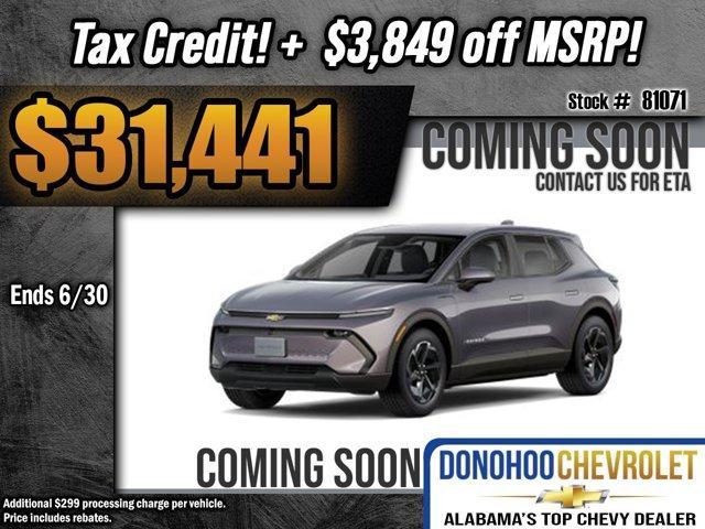 new 2025 Chevrolet Equinox EV car, priced at $31,441
