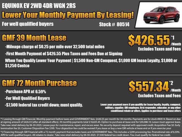 new 2025 Chevrolet Equinox EV car, priced at $40,571