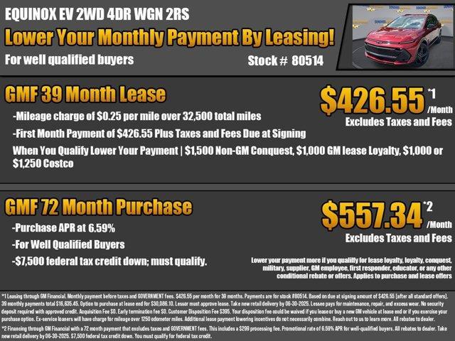 new 2025 Chevrolet Equinox EV car, priced at $40,571