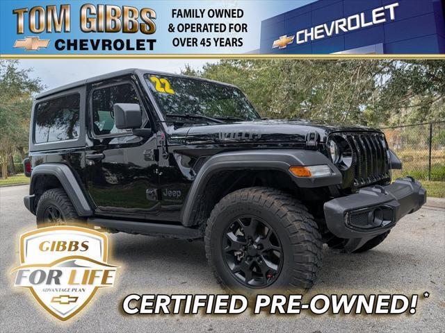 used 2022 Jeep Wrangler car, priced at $28,995