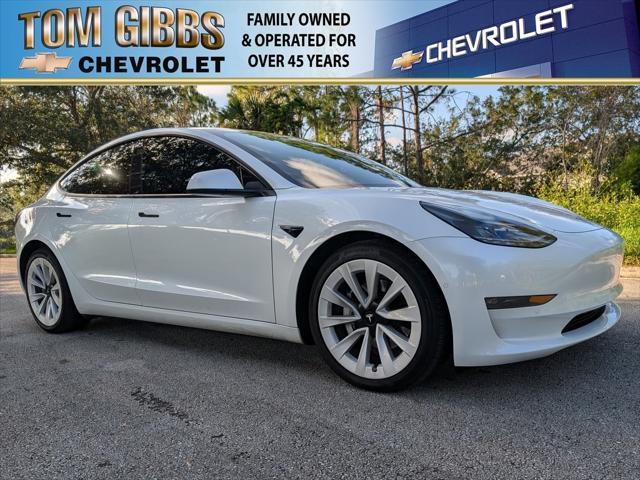 used 2021 Tesla Model 3 car, priced at $28,995