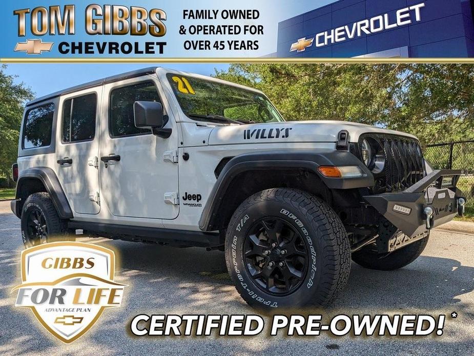 used 2021 Jeep Wrangler Unlimited car, priced at $31,995