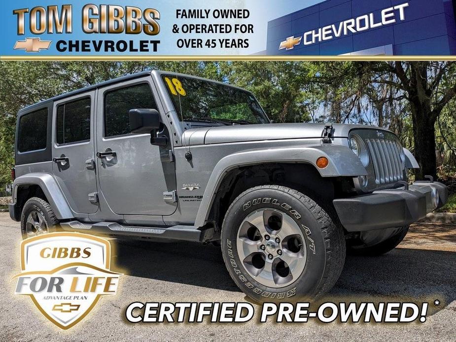 used 2018 Jeep Wrangler JK Unlimited car, priced at $27,941