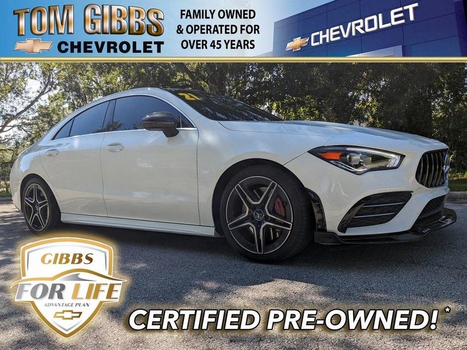 used 2021 Mercedes-Benz AMG CLA 35 car, priced at $37,547
