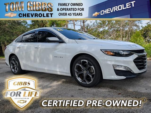 used 2021 Chevrolet Malibu car, priced at $15,995