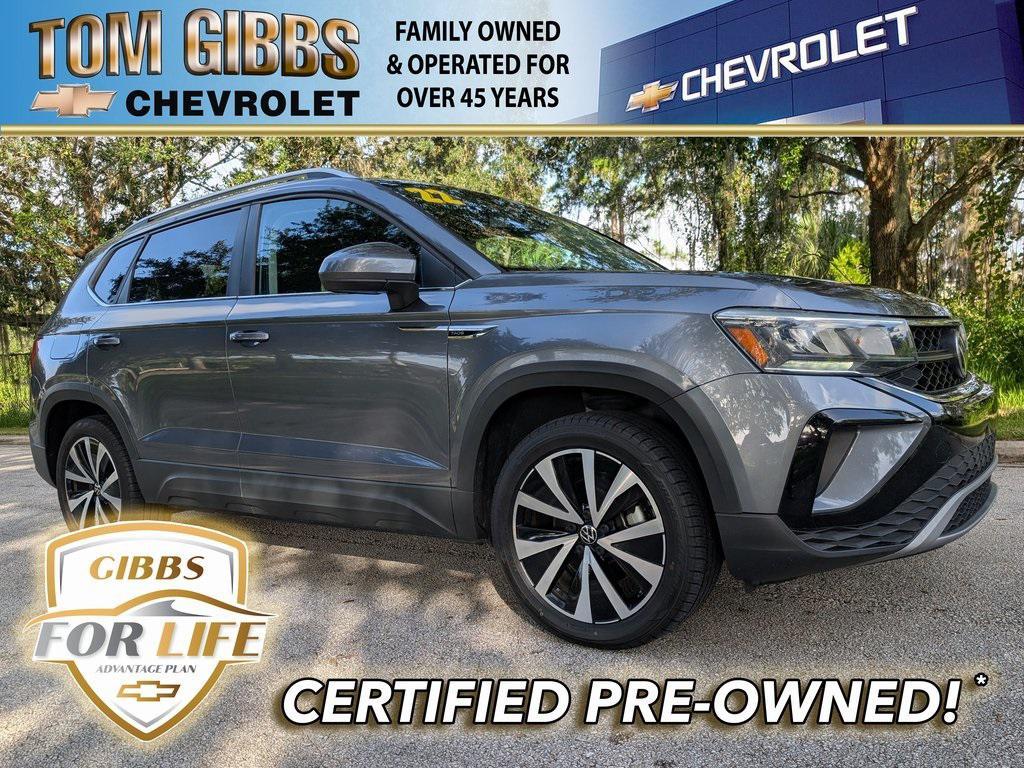 used 2022 Volkswagen Taos car, priced at $18,667