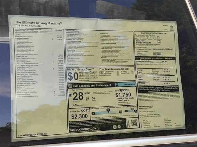 used 2024 BMW X1 car, priced at $41,997