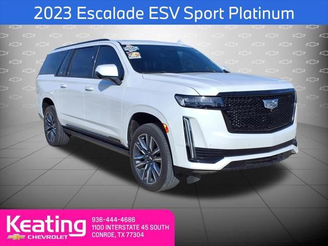 used 2023 Cadillac Escalade ESV car, priced at $84,928