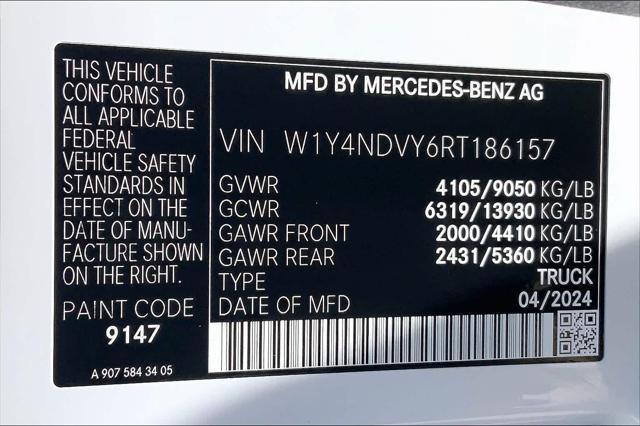 new 2024 Mercedes-Benz Sprinter 2500 car, priced at $79,673