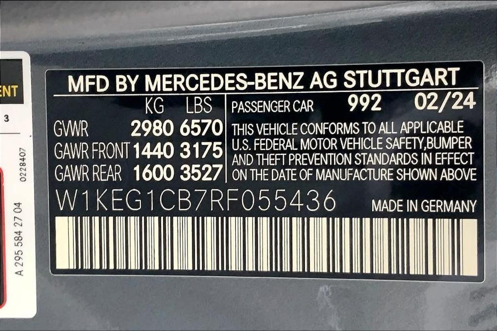 new 2024 Mercedes-Benz EQE 350 car, priced at $86,965