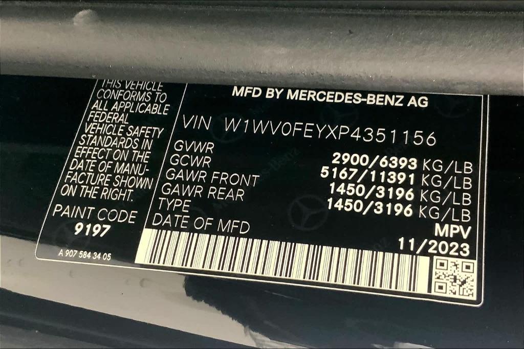 new 2023 Mercedes-Benz Metris car, priced at $54,191