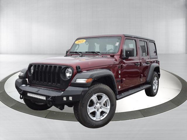 used 2021 Jeep Wrangler Unlimited car, priced at $28,477