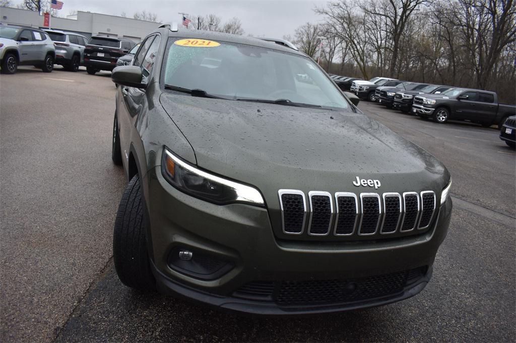 used 2021 Jeep Cherokee car, priced at $22,677
