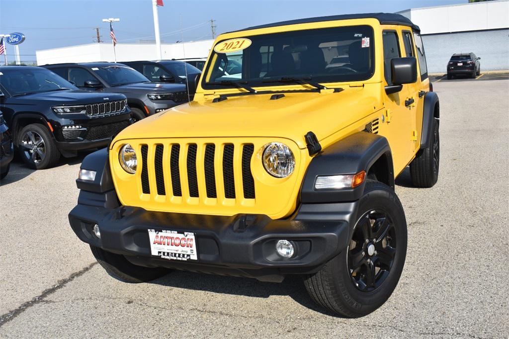 used 2021 Jeep Wrangler car, priced at $29,377