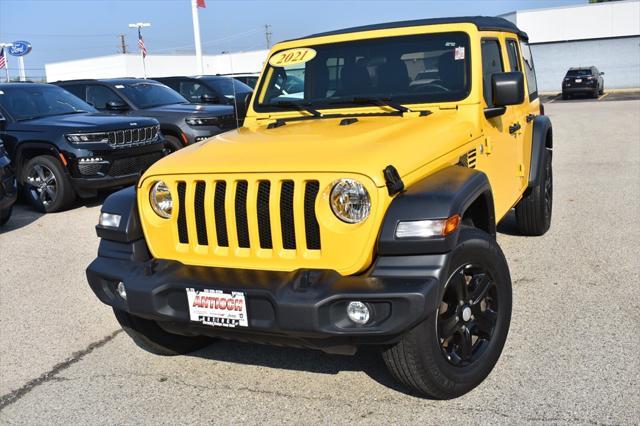 used 2021 Jeep Wrangler car, priced at $29,377