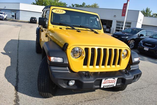 used 2021 Jeep Wrangler car, priced at $29,377