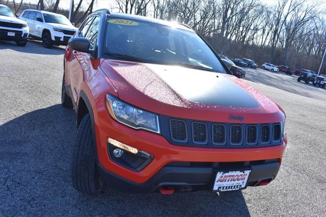 used 2021 Jeep Compass car, priced at $18,477