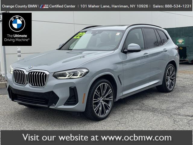 used 2022 BMW X3 car, priced at $38,917