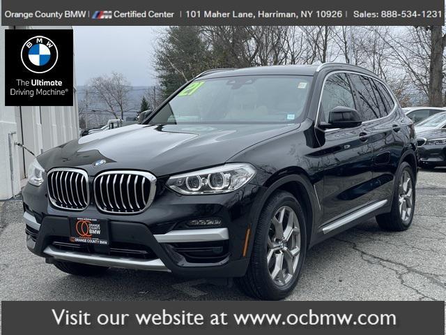 used 2021 BMW X3 car, priced at $35,695