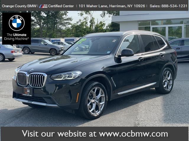 used 2022 BMW X3 car, priced at $37,279